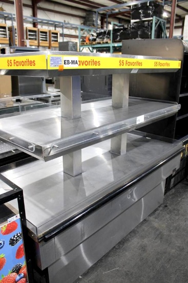 6FT ROYSTON 2-TIER HOT FOOD WARMING ISLAND MERCHANDISER
