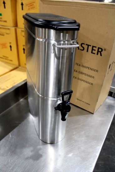 NEW GRINDMASTER STAINLESS STEEL 3-GALLON TEA DISPENSER