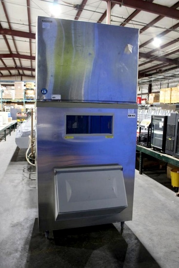HOSHIZAKI KM-2500SWH3 REMOTE WATER COOLED ICE MAKER HEAD W/ ICE BIN