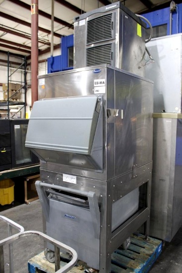 SCOTSMAN F1222A-32A SELF CONTAINED ICE MAKER HEAD W/ BIN AND CART