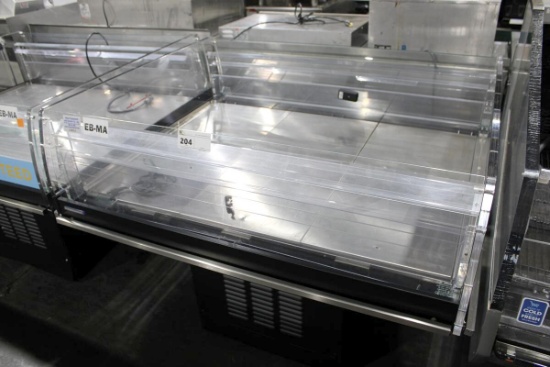 2023 HILLPHOENIX MIDA4 SELF CONTAINED 4FT OPEN AIR REFRIGERATED ISLAND CASE MERCHANDISER