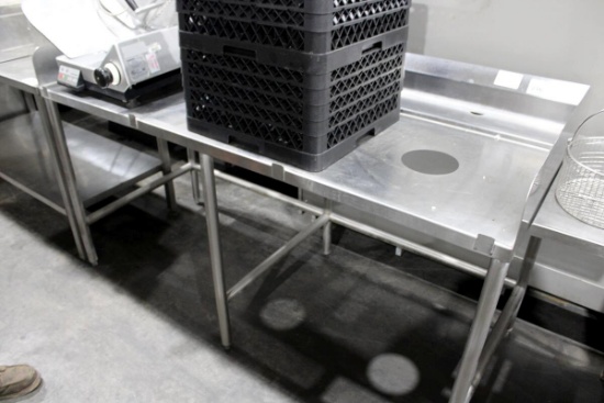 6FT STAINLESS STEEL TABLE