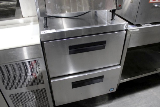 27IN HOSHIZAKI WF27A-D2 SELF CONTAINED 2-DRAWER WORKTOP FREEZER