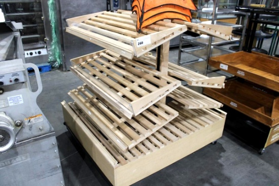 45INX51IN 2-SIDED ROLLING BAKERY DISPLAY RACK