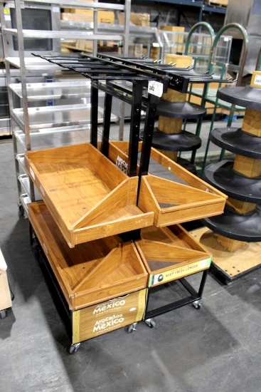 3FT ROLLING PRODUCE DISPLAY RACKS