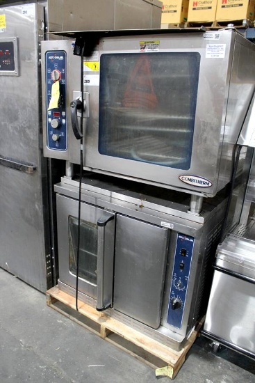ALTO-SHAAM COMBITHERM OVEN OVER ALTO-SHAAM ASC-4E CONVECTION OVEN COMBO