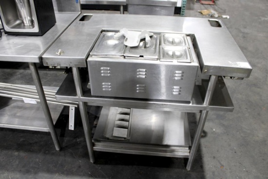 42IN COUNTERTOP FOOD WARMING TABLE STATION W/ APW WYOTT CW-2AI