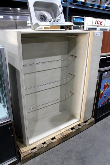 1 LOT - MISC PHARMACY HANG BAG/ DISPLAY CABINETS