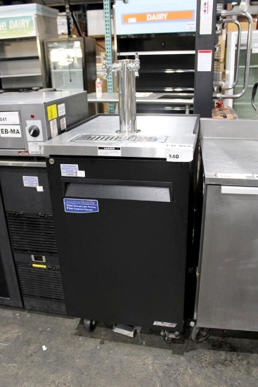 24IN TURBO AIR TBD-1SB 2-TAP BEER TOWER KEGERATOR