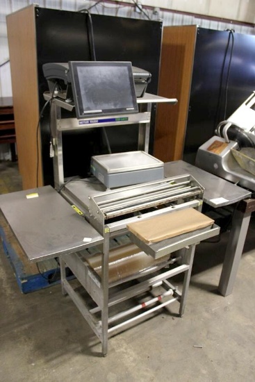 METTLER TOLEDO HOT WRAP STEP-SAVER W/ BIZERBA KHII100 PRINTER & TYP18A SCALE