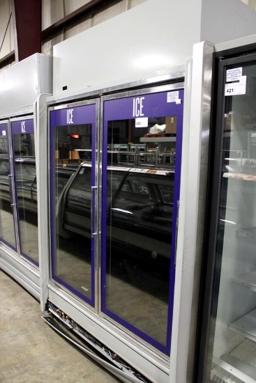 KYSOR/WARREN QIV5V34-02MUN 2-DOOR SELF CONTAINED BAGGED ICE MERCHANDISER FREEZER