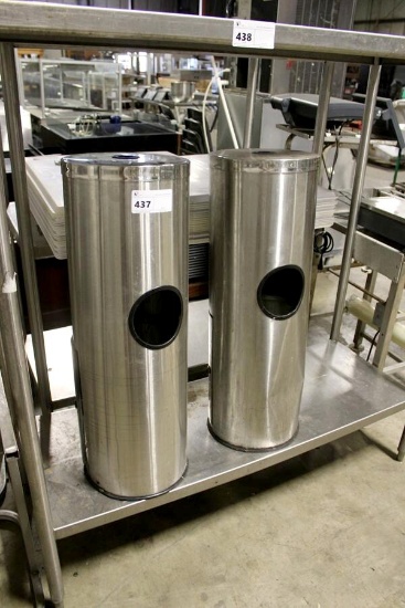 STAINLESS STEEL TRASH CANS