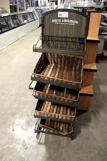 20IN DISPLAY RACK W/ BASKETS