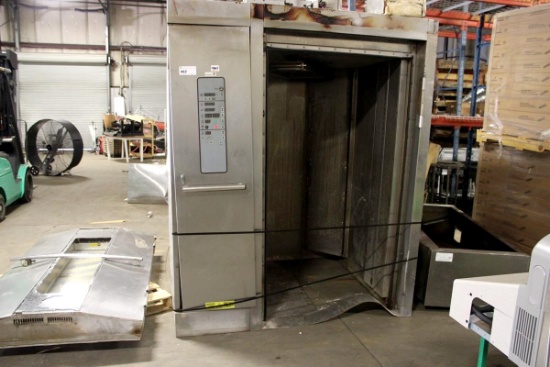 2019 BAXTER OV500E2 DOUBLE RACK OVEN - DOOR EXTERIOR GLASS IS SHATTERED