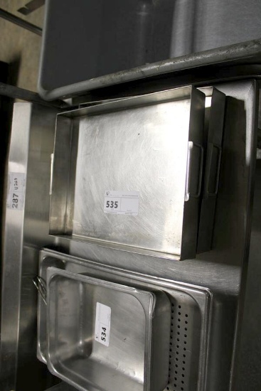 12X15 STAINLESS STEEL SEAFOOD/MEAT PANS