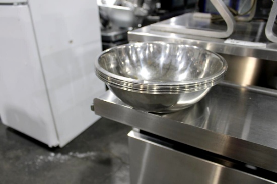 WINCO 5-QUART STAINLESS STEEL MIXING PANS