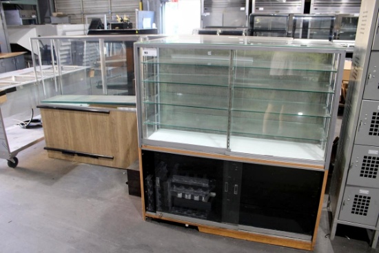 1 LOT - (4)GLASS DISPLAY CABINETS