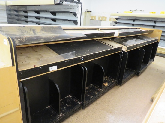 16ft Dry Produce Shelving W/5 Carts