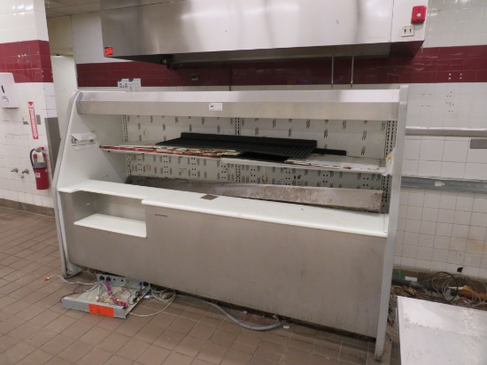 8FT HILL/PHOENIX ONN3.5UM BACK DELI CASE 2010 - REMOTE COOLED, NO COMPRESSOR