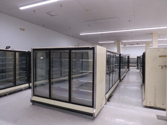 HUSSMANN RL FREEZER DOOR CASES 2000 - SOLD BY THE DOOR - REMOTE COOLED, NO COMPRESSOR