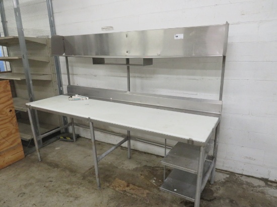 8FT POLYTOP TABLE - 30IN DEEP