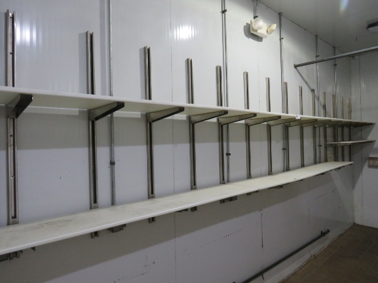 20ft Poly Wall Shelving