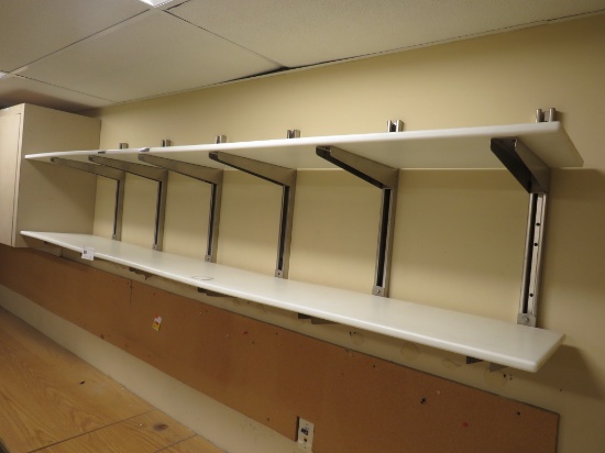 8FT POLY WALL SHELVING