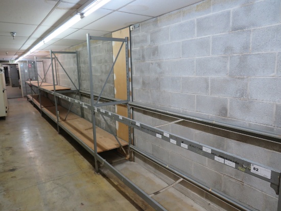 7FT TALL RACKING 26IN DEEP, 8FT BEAMS - SOLD BY THE OPENING