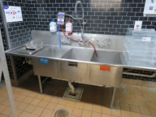 103-INCH 3-COMPARTMENT SINK
