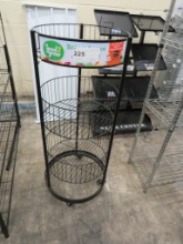 ROUND 3-BASKET DISPLAY RACK