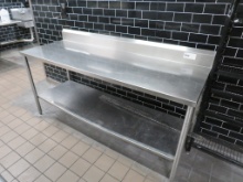 6FT STAINLESS STEEL TABLE - 24IN DEEP