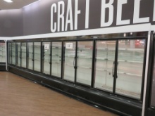 HUSSMANN D5 GLASS-DOOR BEER CASES '00 (2-12FT) - REMOTE COOLED, NO COMPRESSOR