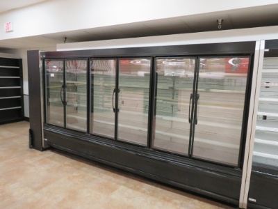 12ft Hussmann D5 Glass-Door Dairy Case '00 - Remote Cooled, No Compressor