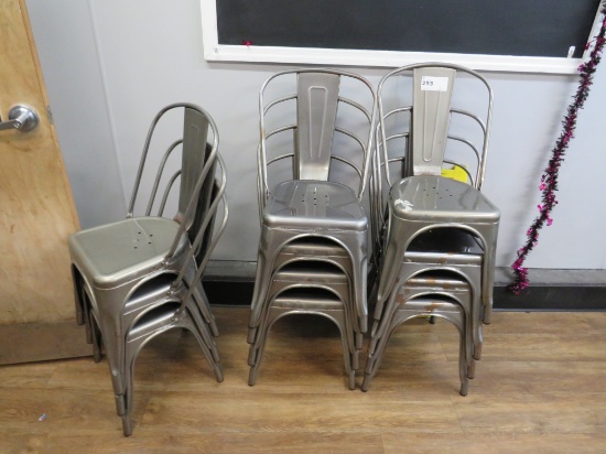 SILVER METAL CHAIRS