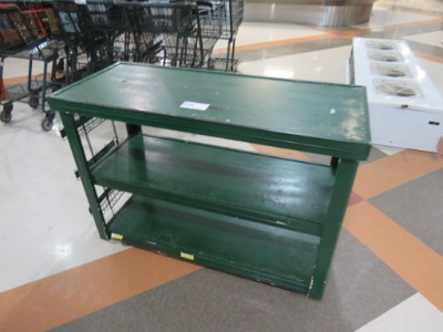 20x48 Green 3-Deck Display Table