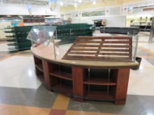 12FT CURVED DELI COUNTER ON CASTERS