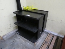 36-INCH BLACK 3-SHELF MERCHANDISERS