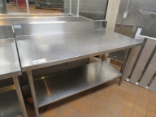 5FT STAINLESS STEEL TABLE - 30IN DEEP