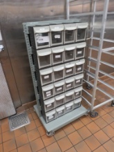 BAKERY DECORATIONS DOUBLE-SIDED STORAGE CART