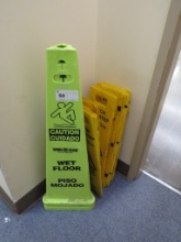 WET FLOOR SIGNS, CONES - ONE LOT