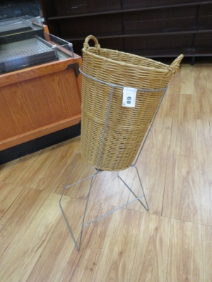 Wicker Basket With Stand