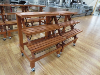 36-Inch 3-Deck Bakery Display Tables