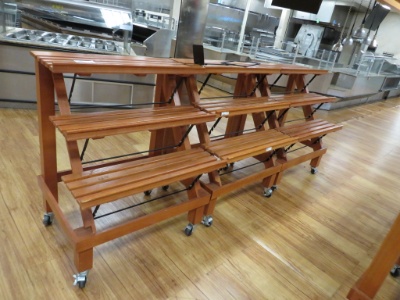 36-Inch 3-Deck Bakery Display Tables