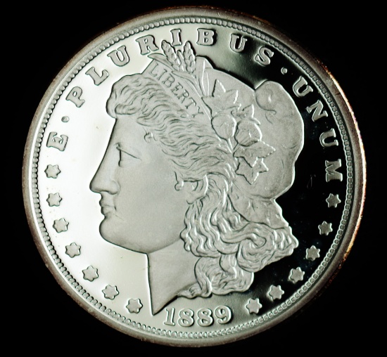 PROOF MORGAN DOLLAR COPY COIN COMMEMORATIVE