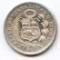 Peru 1908-FG silver 1/2 dinero choice BU