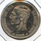 Spain 1878 DE-M silver 5 pesetas VF cleaned