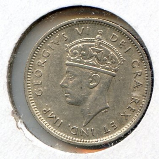 Cyprus 1938 silver 4-1/2 piastres AU
