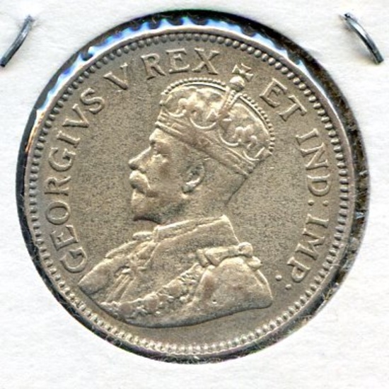 East Africa 1923 silver 50 cents good VF KEY DATE