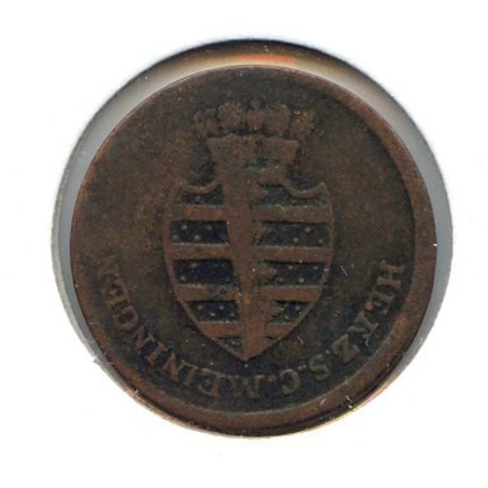Germany/Saxe-Meiningen 1818 1/4 kreuzer VF
