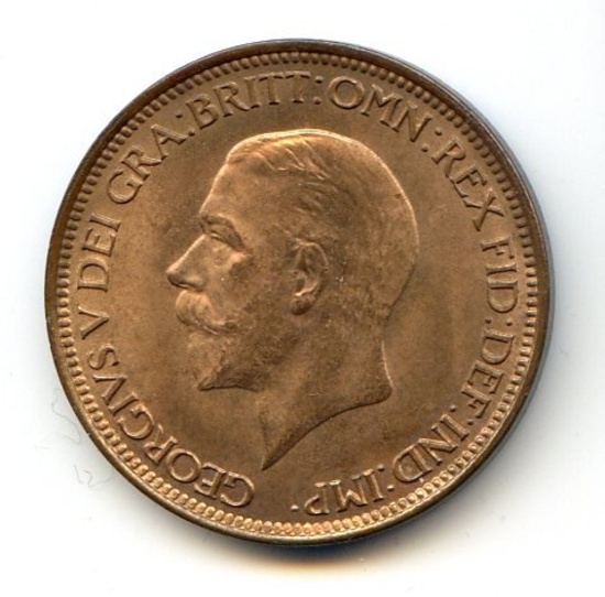 Great Britain 1929 half-penny UNC RB
